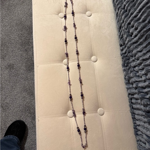 Jewelry - Beautiful Handmade 55inch amethyst necklace